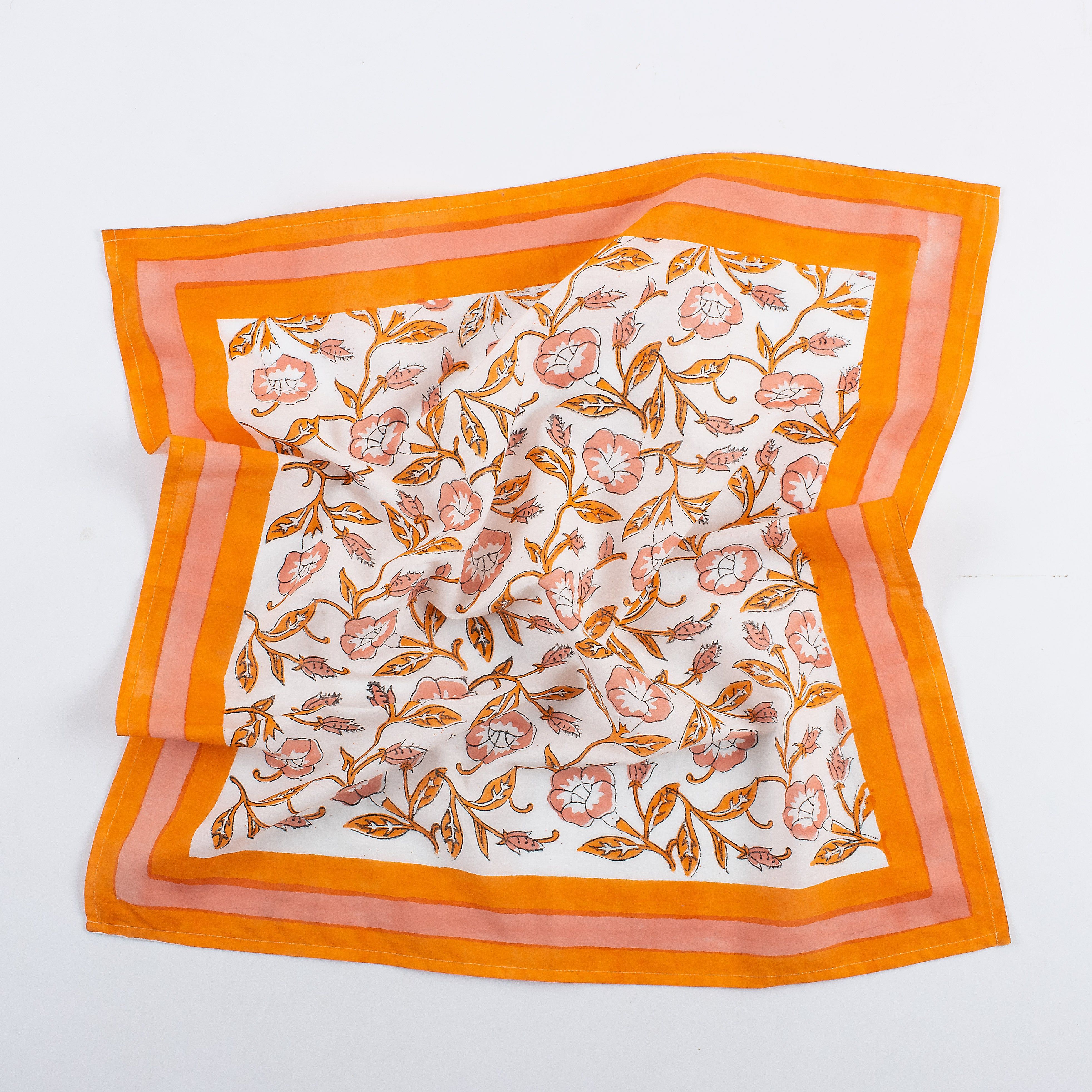Hand Block Cotton Bandana for Men & Women Head Wrap 591